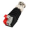 10Pcs BNC Male Connector Spiral Button Video Transmission BNC Adapter for Cat5 Camera CCTV