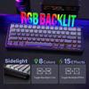 EPOMAKER x AULA F65 Беспроводная Механическая Игровая Клавиатура 65% с Прокладкой, Горячая Замена, 5-Слойная