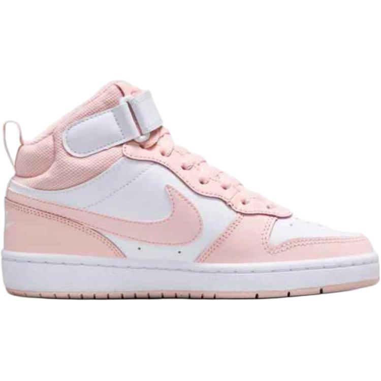 Nike Кроссовки Court Borough Mid 2 GS Белый Эхо Розовый CD7782-122