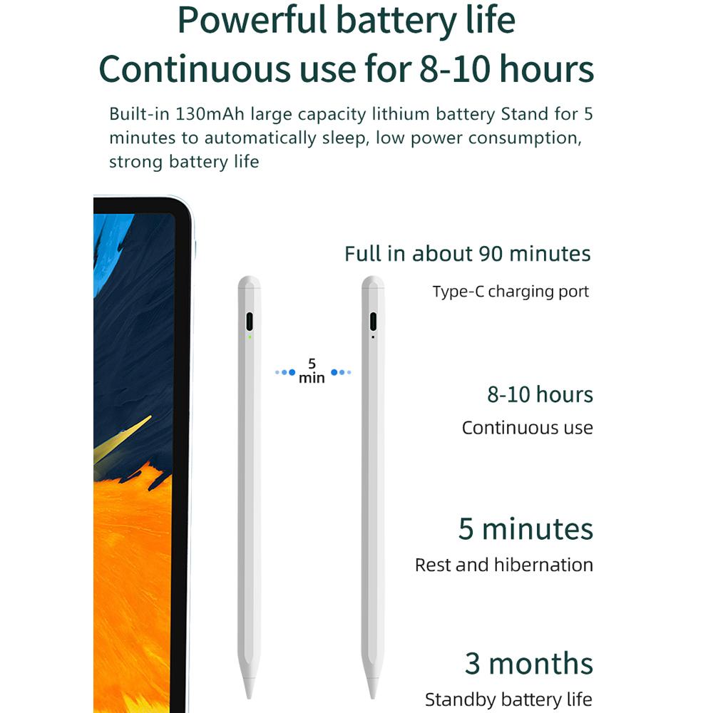 Стилус для Apple Pencil 2 1 iPad Pencil для iPad Pen Air 4 5 7 8 9 Mini 6 2018-2023 для Apple Pencil с отклонением наклона ладони