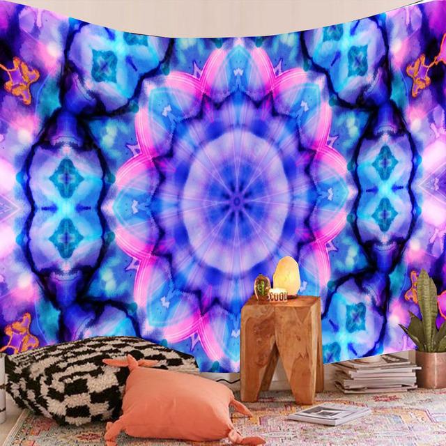 Indian Mandala Tapestry Wall Hanging Colorful Boho Home Decor Beach Throw Rug Blanket Room Decor Aesthetic Bohemian Tapestries