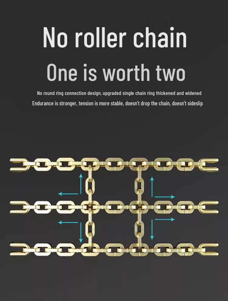 Jetour Car Tire Anti-Skid Iron Chains for X70S, MX90, X95, X70PLUS, Coupe - Thickened Design