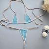 Unlined Wirefree Bra Sets Ultra-thin Mesh Lingerie Sets Mini Exotic Lingerie Sets  Nightwear