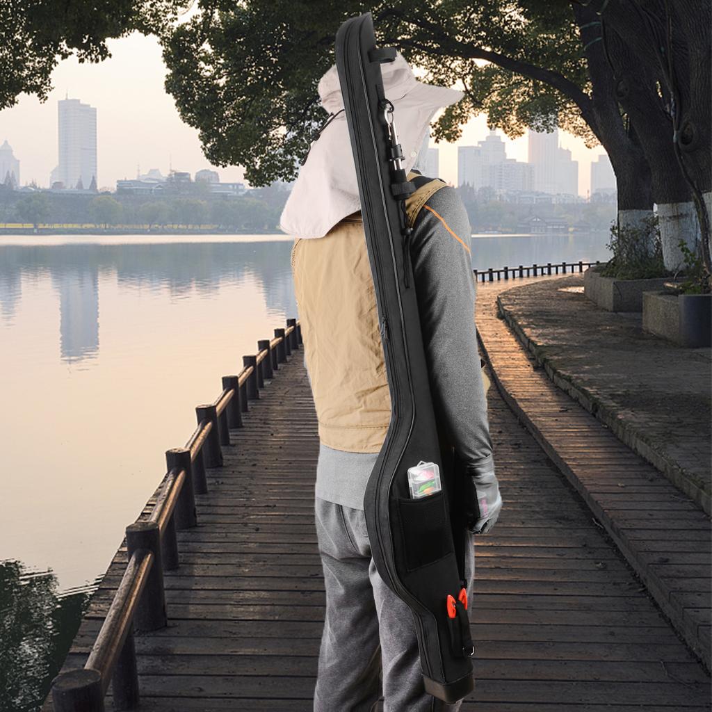 Большая сумка для снастей, водонепроницаемая сумка для удочки, защитный чехол для удочки 1,3–1,5 м, твердый корпус