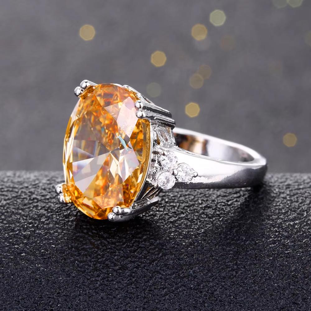 High Quality 925 Silver Gemstone Rings for Women Wedding Anniversary Party Christmas Gift Jewelry Wedding Party Ring Wholesale