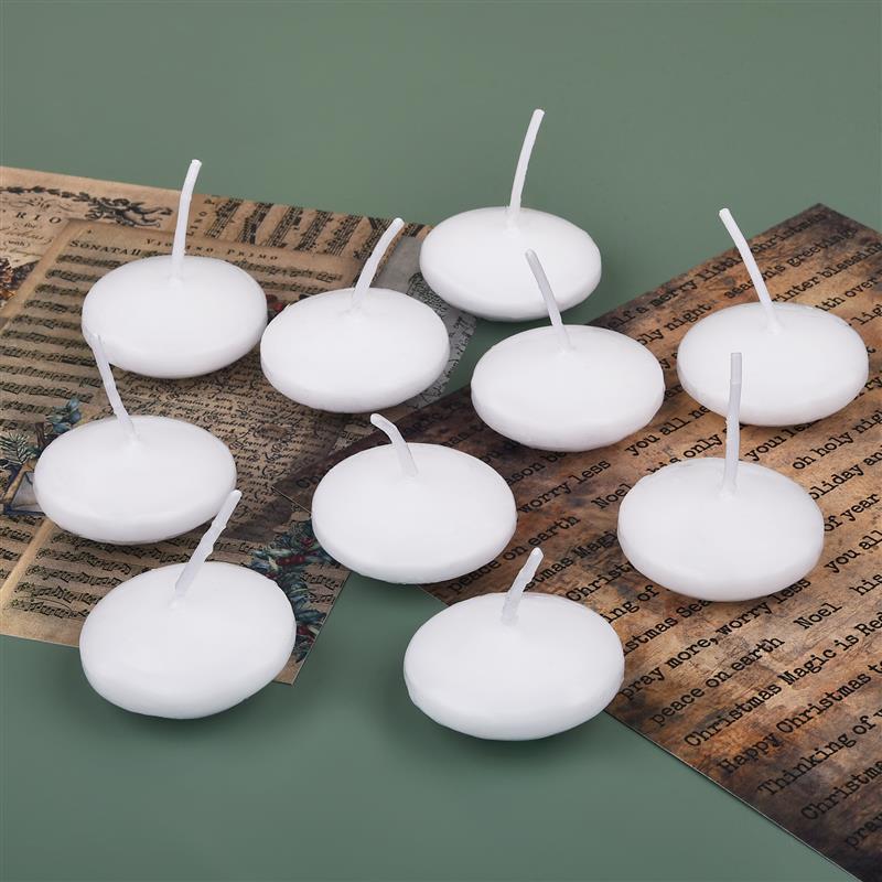 10 штук/упаковка Плавающие свечи Праздничные принадлежности Свечи для запуска Загадывающие свечи Воск Свадебный реквизит