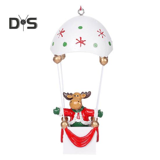 Рождественские украшения на воздушном шаре, Санта/Олень/Снеговик, статуя на воздушном шаре и парашюте, украшение для дерева на праздник