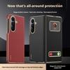 Для Samsung Galaxy Z Fold 7 Чехол из кожи Наппа Полное покрытие Двойной шарнир Защита объектива камеры Встроенный магнит Smart View Чехол