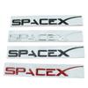 3D ABS Logo DUAL Motor SPACEX Letters Nameplate Car Emblem Rear Trunk Badge Decal Sticker For Tesla Model 3 Y S X Accessories