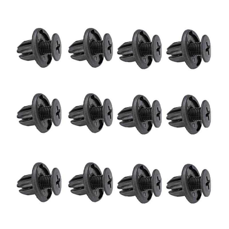 Brand New Durable 12Pcs Rivets Clips Expanding Screw Plastic for Mini