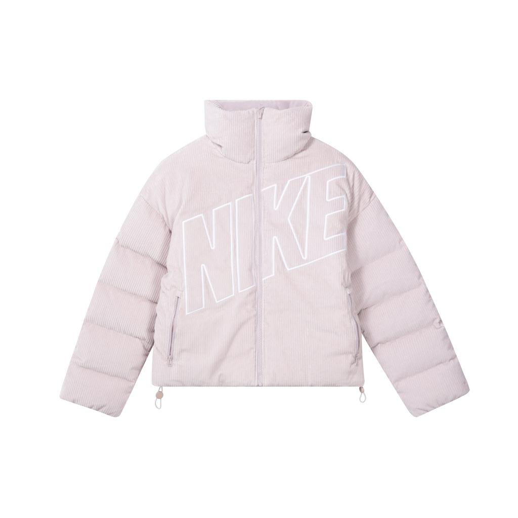 Nike Женские пуховики Серый Фиолетовый Стойка умеренная Другое FD8214-019