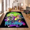 Декоративный ковер с узором Рик и Морти для спальни, гостиной, офиса, ковер для изголовья кровати в семейной спальне, коврик для прихожей, коврик для ванной.