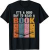 It's A Good Day To Read A Book T-Shirt Print Original Design Gifts T Shirts Print on Demand Vintage T Shirt Camisas Streetwear Unisex