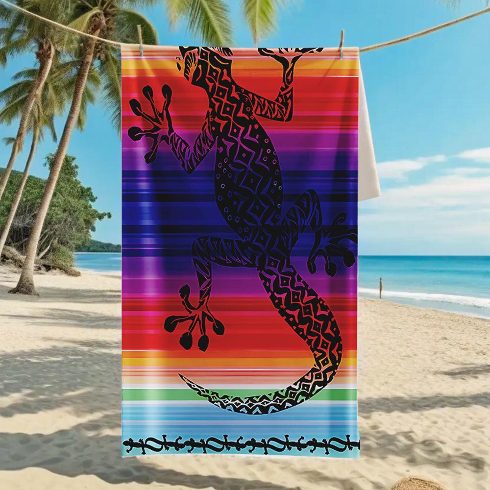 Новое двухстороннее бархатное пляжное полотенце, поддерживающее полотенце для серфинга, спортивное полотенце