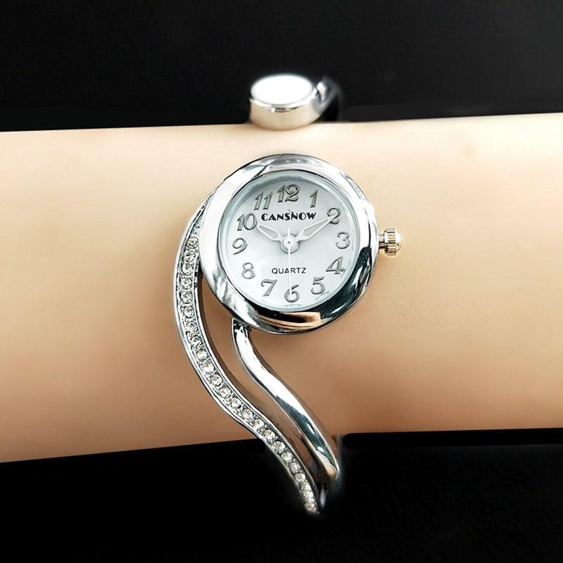Roseguld Skive Dameure Fuld Stål Analog Kvarts Armbåndsur Hot Montre Femme 2020