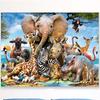 Full 5D Diy Diamond Painting Cartoon Animal Party Embroidery Cross Stitch Home Decor Handmade Gift