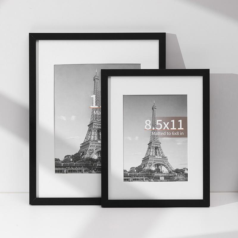 Handmade Wooden Empty Photo Frame Wall Mountable Picture Frame for Home Decoration Business License Calligraphy Painting Display