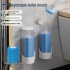 Disposable Toilet Brush Set with Sponge Heads for Effective Cleaning