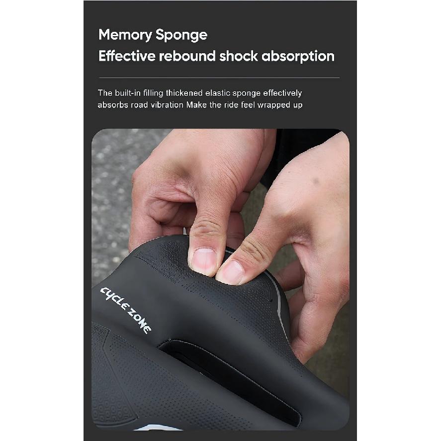 Bicycle Hollow Seat Cushion Soft High Elasticity Durable MTB Road Bike Cushion Breathable Anti-slip Seat Cycling Accessories