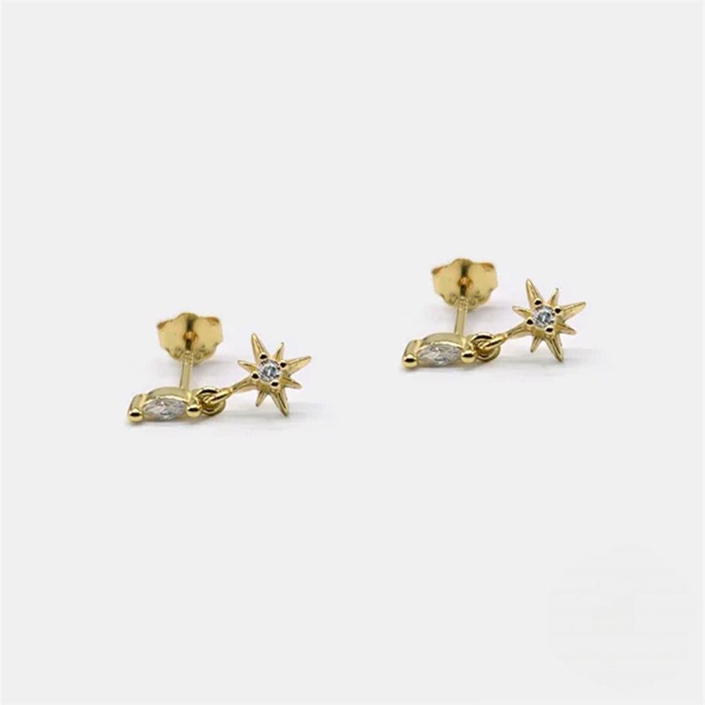 Earrings Simple Ear Jewelry Fashion Men's/Women's Diamond Jewelry Accessories