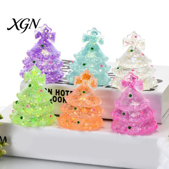 Relaxation Toys for Travel Christmas Tree Stress Ball, Soft TPR Squeeze Toy Relief, Glow Relief Adults in Dark Hand Fidget Sensory Toy, Holiday