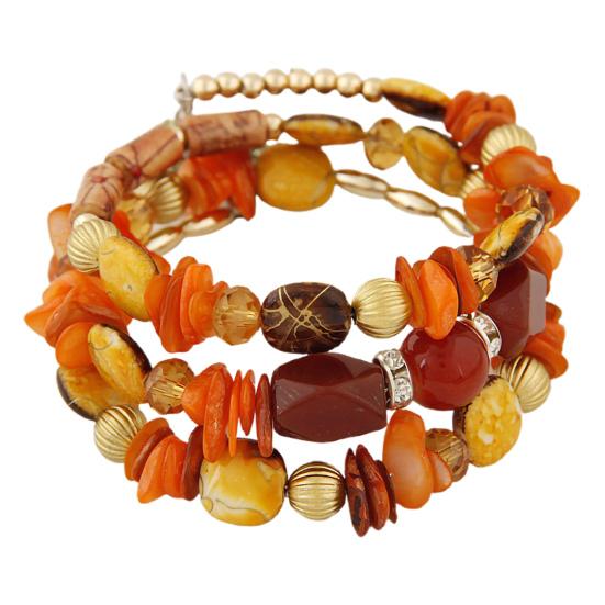 Женский браслет из бисера в винтажном стиле, бирюзовый искусственный кристалл, студенческий браслет