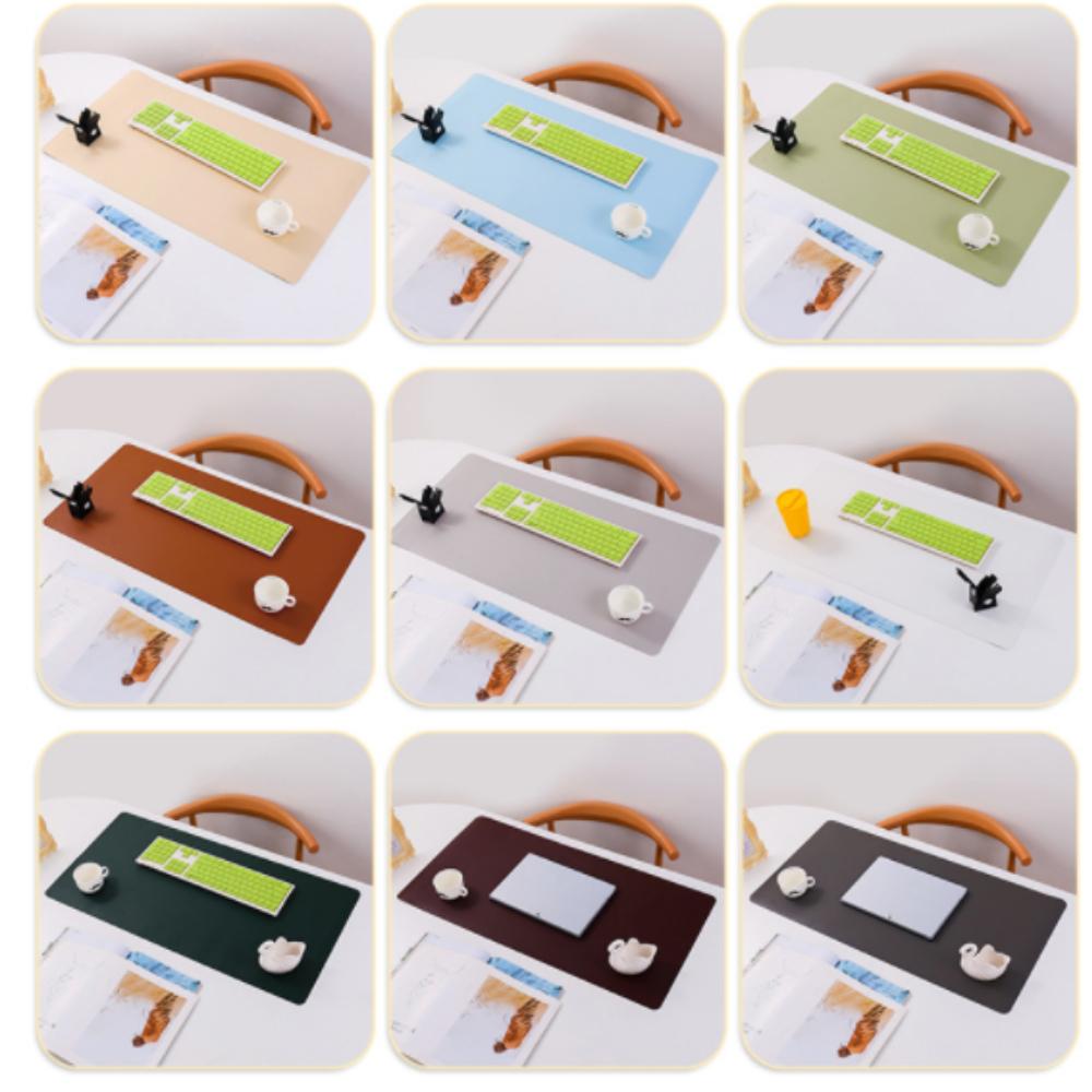 Защитный коврик для офисного стола больших размеров, водонепроницаемый коврик для мыши из искусственной кожи, настольная клавиатура, игровой коврик для мыши, аксессуары для ПК