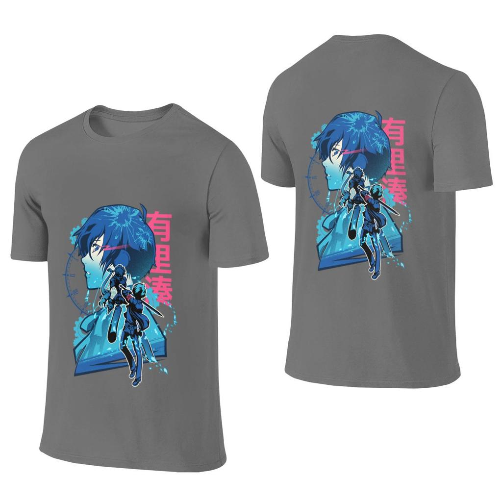 Protagonist P3 Makoto Yuki Hong Kong Style Reversible Tshirt Minimalist Vibe High Costperforunisexce Short Sleeve