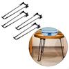 4 Pack of U Shaped Table Legs, Foldable Design for Coffee and Dining Tables