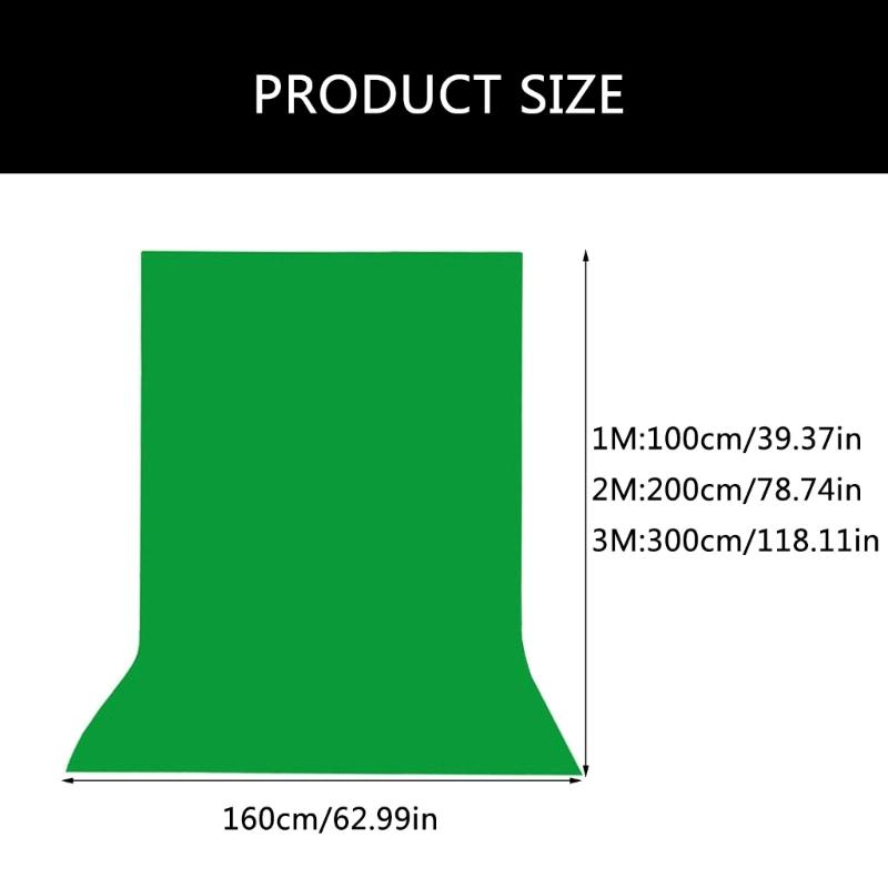 Фон для фотосъемки Гладкий муслиновый хлопок Хромакей Зеленый фон Ткань для фотостудии Видеопроекции