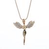 New Women's Necklace Fashion Angel Pendant Necklace Female Personality European and American Style Necklace Jewelry