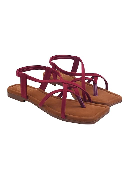 Shoetopia Яркие босоножки-шлепанцы с ремешками и квадратным носком для женщин и девочек