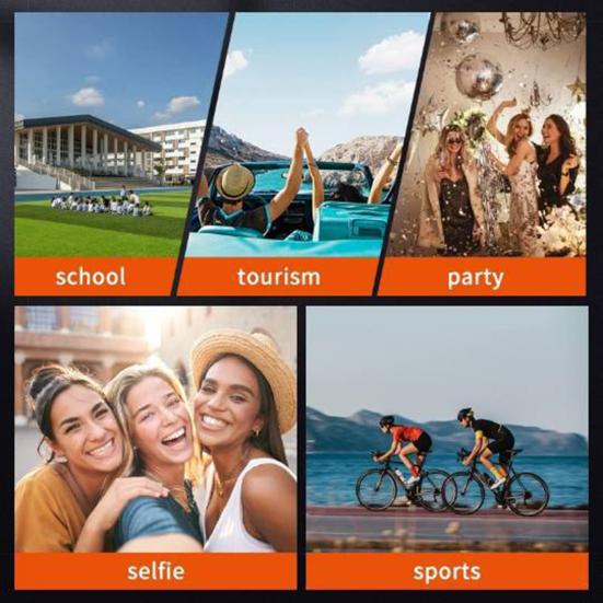 Mini Digital Camera with Large LCD Screen 1080P Easy To Operate Rechargeable Small Compact Portable Video Recorder Camera