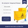 Single Bucket Mobile Mop Cart with Squeeze Feature