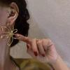 Преувеличенные Цветочные Металлические Серьги-Гвоздики Модные Винтажные Серьги Для Женщин