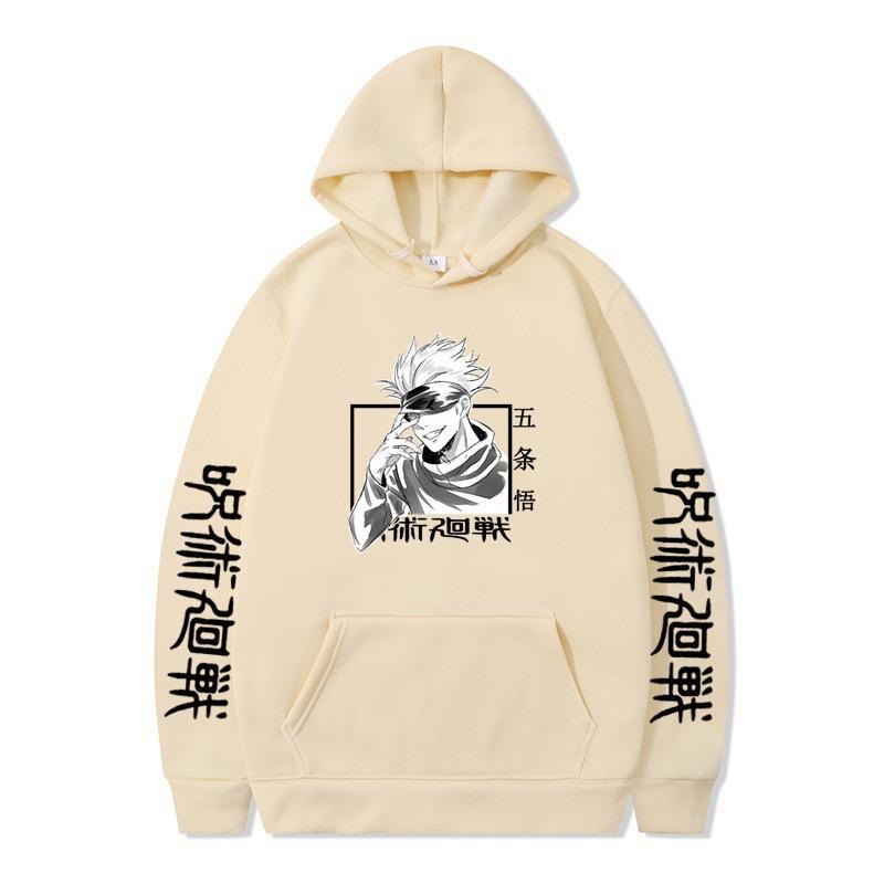 Jujutsu Kaisen Gojo Satoru Hoodie Fashion Design Men's Women's Sweatshirt Fleece Oversized Couples Casual Streetwear Hoodies