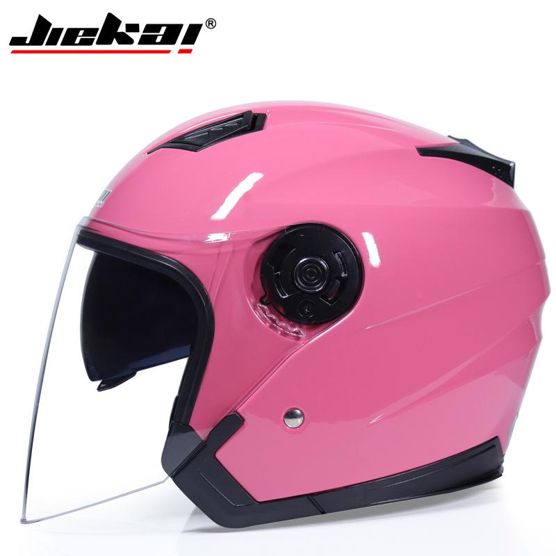 Jiekai Dual Mirror Helmet Electric Car Men's Universal Half Helmet Men's And Women's Universal Electric Car Helmet Anti Mist Helmet