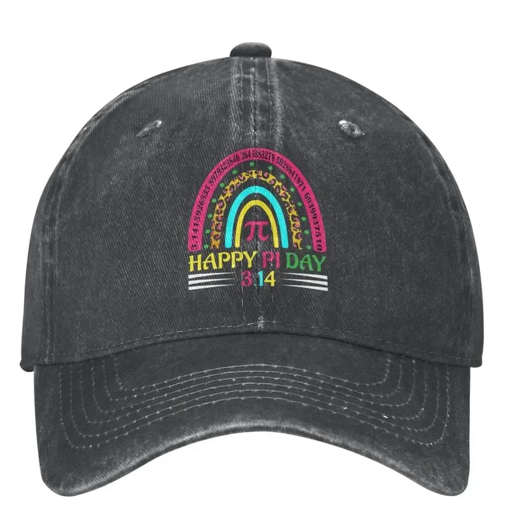 Happy Pi Day 314 Casual Baseball Cap Summer Rainbow Mathematic Trucker Hat Running Hip Hop Hats Unisex Women Funny Baseball Caps