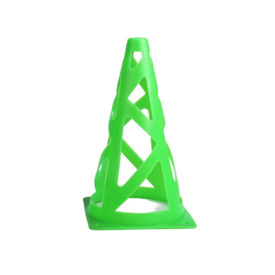 Привлекательный полиэтиленовый материал с защитой от растрескивания, футбольный тренировочный конус, устойчивый к давлению, конусы 23 см, ведро для маркеров, футбольное оборудование