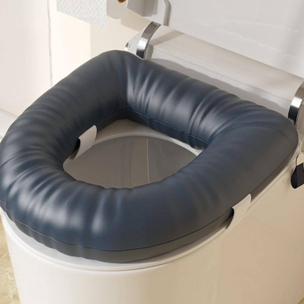 Height Increasing Raised PU Toilet Seat Thicken Leather Toilet Seat Toilet Seat Cushion Elderly