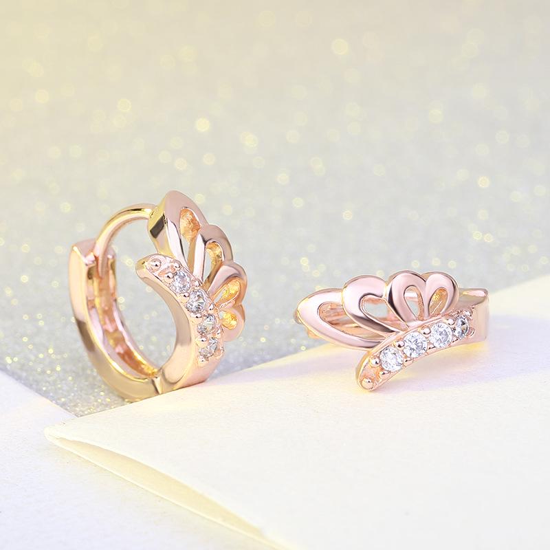 Small Fresh and Fashionable Bow Ear Clip for Women European and American Popular Ear Hooks