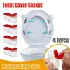 Универсальная подушка для крышки унитаза, противоскользящая подушка для сиденья унитаза, резиновая подкладка, амортизаторы, белый стопор, амортизатор