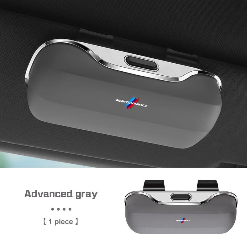 VYGI3 Car Visor Glasses Box Portable For BMW X1 X2 X3 X5 X4 X6 X7 1 3 5 7 Series F40 E90 G20 G30 G38 Sunglasses Holder Eyeglasses Case