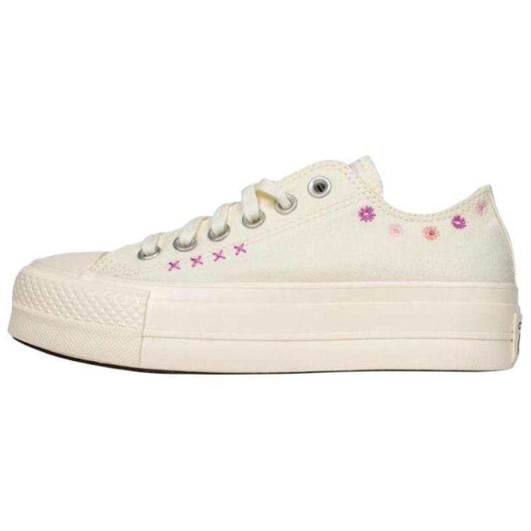 Converse Женские кеды на платформе Chuck Taylor с цветочной вышивкой A15008C