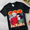 Inuyasha Sesshomaru T-shirt Red Moon Inu Yasha Anime Black Short Sleeve Gift
