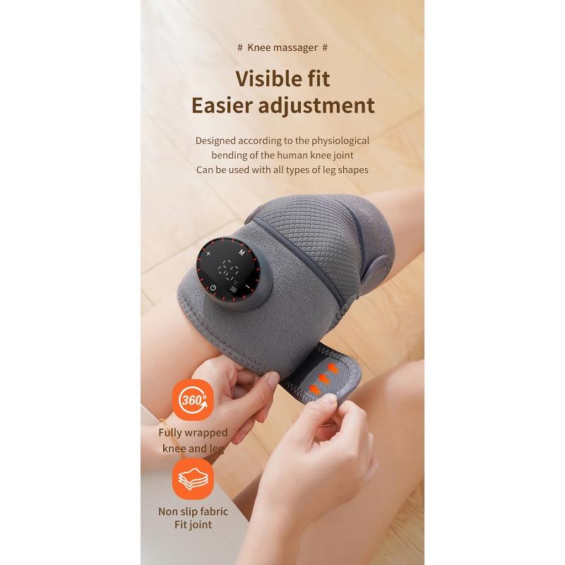 Новые согревающие массажные наколенники для суставов, согревающие компрессы, согревающие массажные накладки на плечи, колени, локти, беспроводной массаж, портативное согревающее устройство