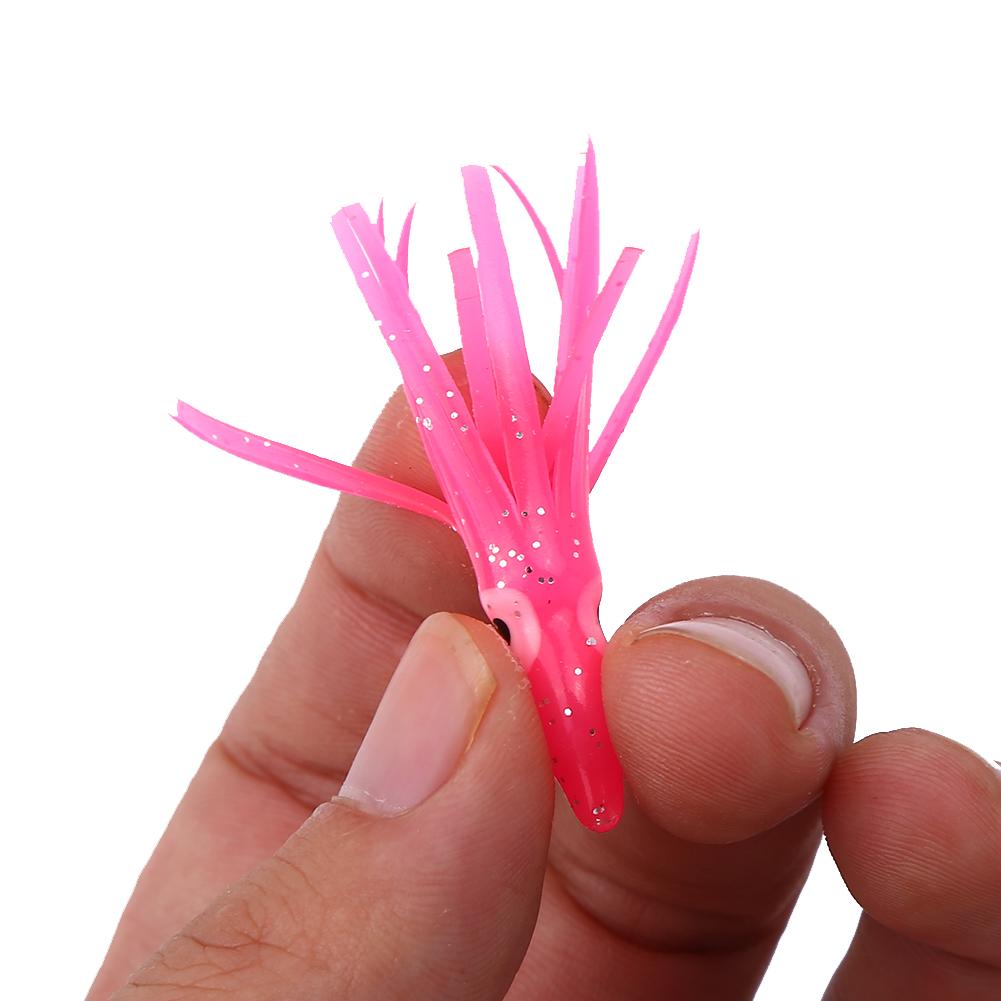 10 типов, 20 шт., новые полезные разноцветные приманки в виде кальмара, приманки для морской рыбалки, мягкие приманки для морской рыбалки