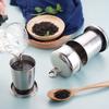 Stainless Steel Folding Cup With Keychain Portable Retractable Telescopic Cups