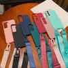 Чехол-ремешок для Samsung Galaxy A55 A15 A25 A35 A05S S24 Ultra S21 S23 FE S22 Plus Наплечный Crossbody Шнурок на шею Силиконовый чехол