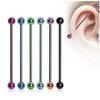 7 цветных промышленных украшений для пирсинга ушей - один стержень для ушной косточки